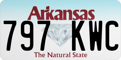 AR license plate 797KWC