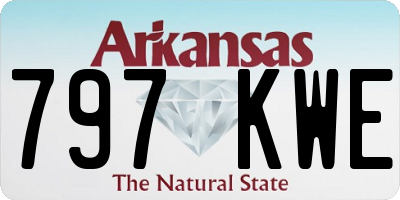 AR license plate 797KWE