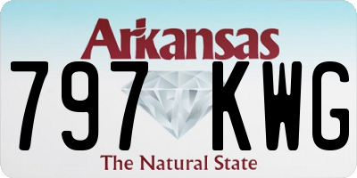 AR license plate 797KWG