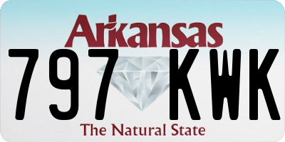 AR license plate 797KWK