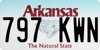 AR license plate 797KWN