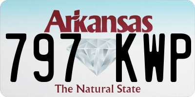 AR license plate 797KWP