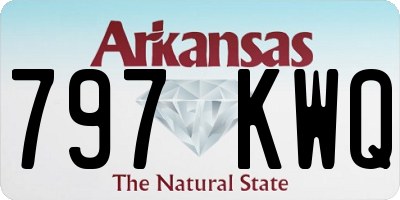 AR license plate 797KWQ