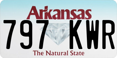 AR license plate 797KWR