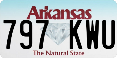 AR license plate 797KWU