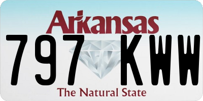AR license plate 797KWW