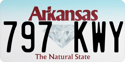 AR license plate 797KWY