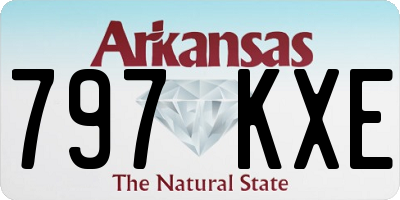 AR license plate 797KXE