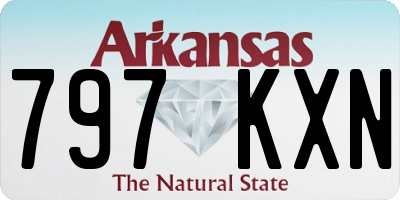 AR license plate 797KXN