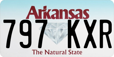 AR license plate 797KXR