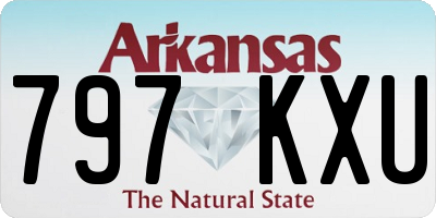 AR license plate 797KXU