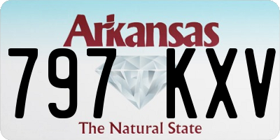 AR license plate 797KXV