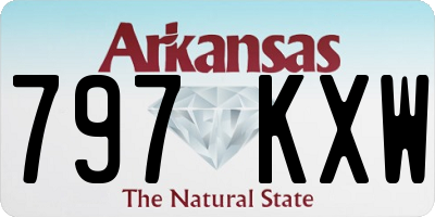 AR license plate 797KXW