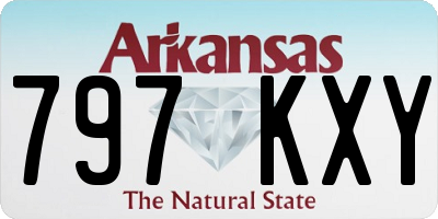 AR license plate 797KXY