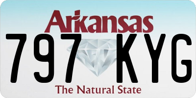 AR license plate 797KYG