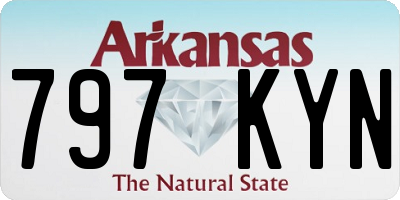 AR license plate 797KYN