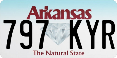 AR license plate 797KYR
