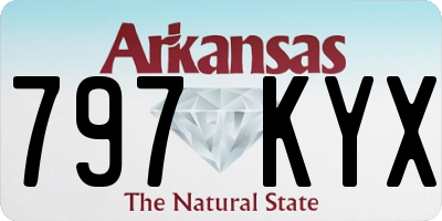 AR license plate 797KYX
