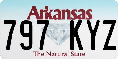 AR license plate 797KYZ