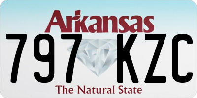 AR license plate 797KZC