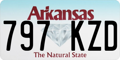 AR license plate 797KZD