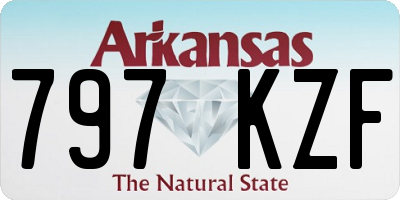 AR license plate 797KZF