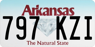 AR license plate 797KZI