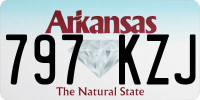 AR license plate 797KZJ