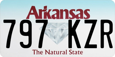 AR license plate 797KZR
