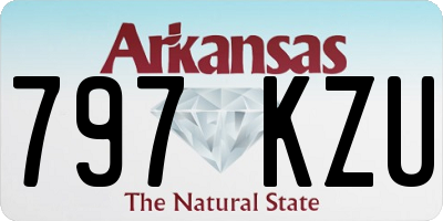 AR license plate 797KZU