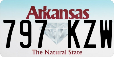 AR license plate 797KZW