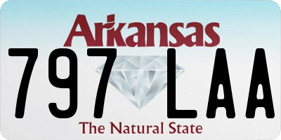 AR license plate 797LAA