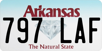 AR license plate 797LAF