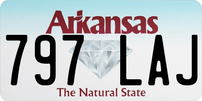 AR license plate 797LAJ