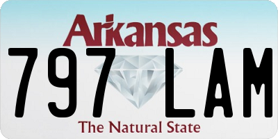 AR license plate 797LAM