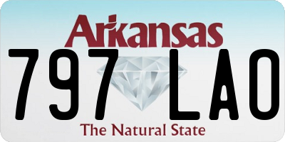 AR license plate 797LAO