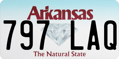 AR license plate 797LAQ