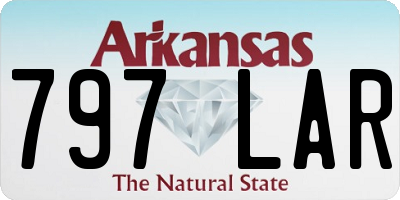 AR license plate 797LAR