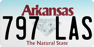 AR license plate 797LAS