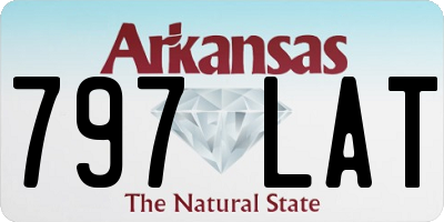 AR license plate 797LAT