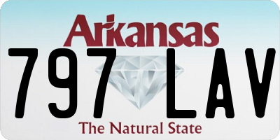 AR license plate 797LAV