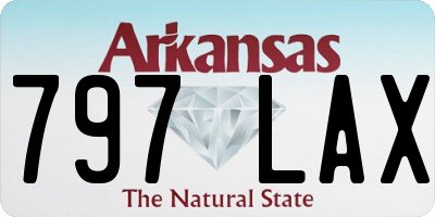 AR license plate 797LAX
