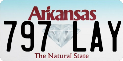 AR license plate 797LAY