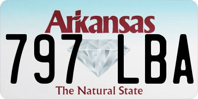 AR license plate 797LBA