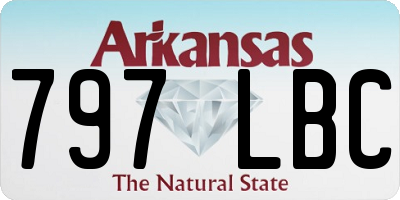 AR license plate 797LBC