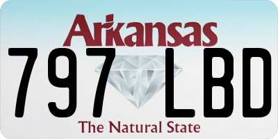 AR license plate 797LBD