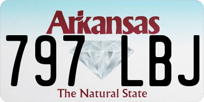 AR license plate 797LBJ
