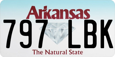 AR license plate 797LBK