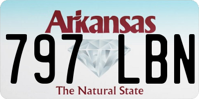 AR license plate 797LBN