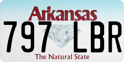 AR license plate 797LBR